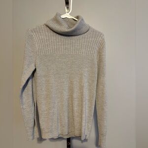 Eddie Bauer Womens Sweater gray turtleneck sweater size small